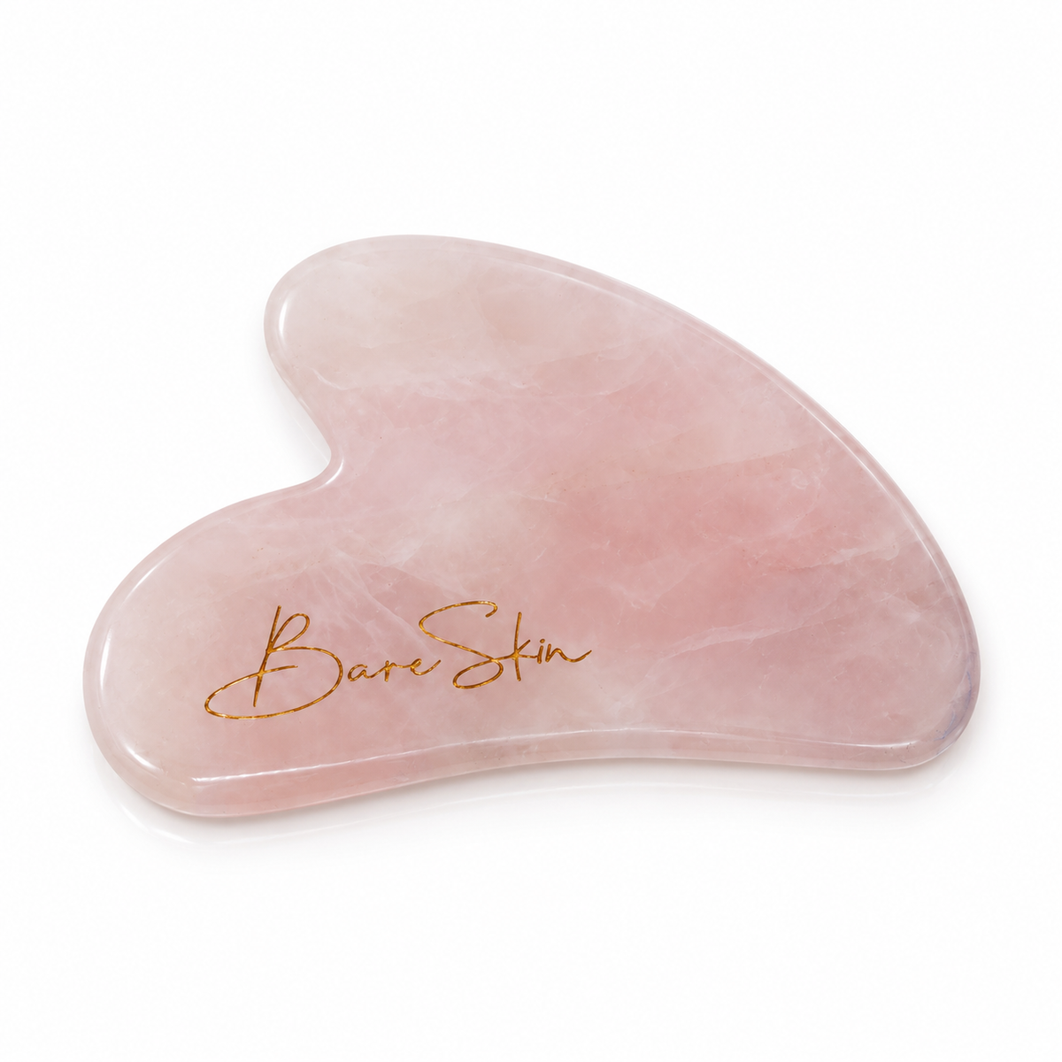 Gua Sha aus Rosenquarz – Flügelform
