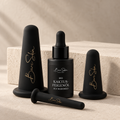 Schröpfset (schwarz od. beige) + Kaktusfeigenöl (30ml) – Facial Cupping Set